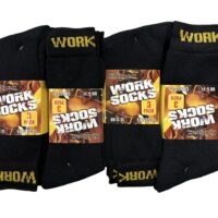 DOZEN PACK WORK SOCKS - BLACK