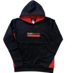 KIDS TUFF STUFF HOODIE - BLACK/RED