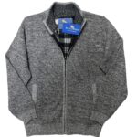 MEN'S FULL ZIP KNITTED SWEATER