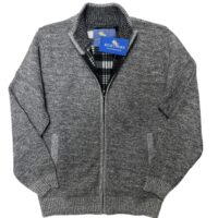 MEN'S FULL ZIP KNITTED SWEATER