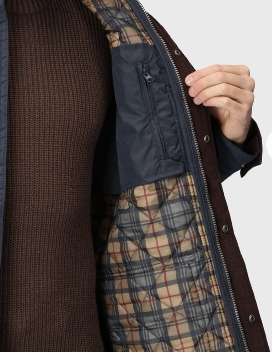 MEN'S PADBURY QUILTED JACKET - NAVY - Image 2