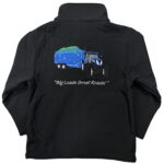 KIDS NEW IMPACT SOFTSHELL - BLUE TRACTOR AND TRAILER JACKET