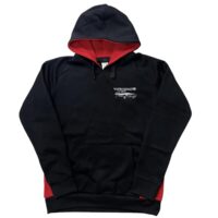 KIDS TWINCAM REGATTA HOODIE - BLACK/RED