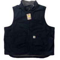 CARHARTT CANVAS GILET - BLACK