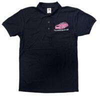 CHASER BLACK POLO T-SHIRT - PINK