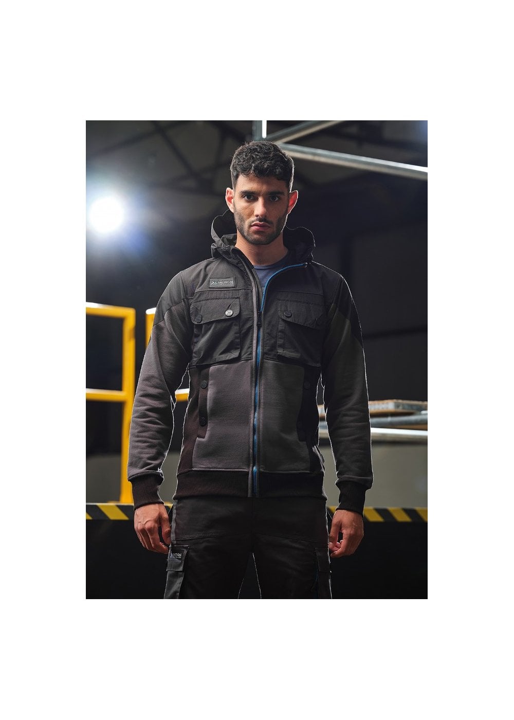 REGATTA TACTICAL THREADS ONSLAUGHT HOODIE - IRON/BLACK