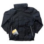 KIDS REGATTA FLEECE LINED WATERPROOF JACKET - BLACK