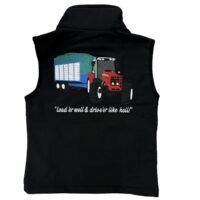 KIDS IMPACT SOFTSHELL GILET - RED TRACTOR AND TRAILER