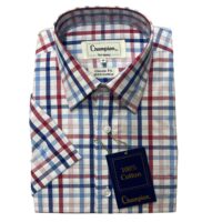 MEN'S CHAMPION SHORT SLEEVE SHIRT - TORQUAY / RED