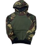 MEN'S CAMOUFLAGE HOODIE - GREEN WK024
