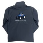 MEN'S BLUE TRACTOR JACKET LOGO BACK - GREY