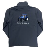 MEN'S BLUE TRACTOR JACKET LOGO BACK - GREY