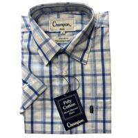 MEN'S CHAMPION SHORT SLEEVE SHIRT - BUDE / BLUE