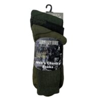 3PK MILITARY BOOT SOCKS - GREEN