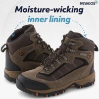 MEN'S NEVADOS MID-HIGH WATERPROOF HIKING BOOTS - BROWN