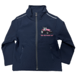 KIDS REGATTA SOFTSHELL JACKET - PINK TRACTOR