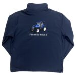 MEN'S BLUE TRACTOR JACKET LOGO BACK - BLACK