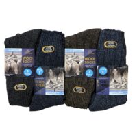 MEN'S 12PK LUXURIOUS WOOL RICH SOCKS