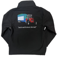 KIDS IMPACT SOFTSHELL JACKET - RED TRACTOR AND TRAILER