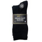 MEN'S 5PK SUIT SOCKS - BLACK