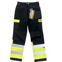 MEN'S HI-VIS WORK TROUSER - BLACK/YELLOW / WK010