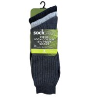 MEN'S BIG FOOT SOCKS - GREY