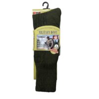 1PK MILITARY BOOT SOCKS - GREEN