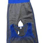 LADIES VEST AND LEGGINGS SET - BLUE