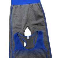 LADIES VEST AND LEGGINGS SET - BLUE