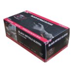DETROIT NITRILE GLOVES - 100PK BLACK