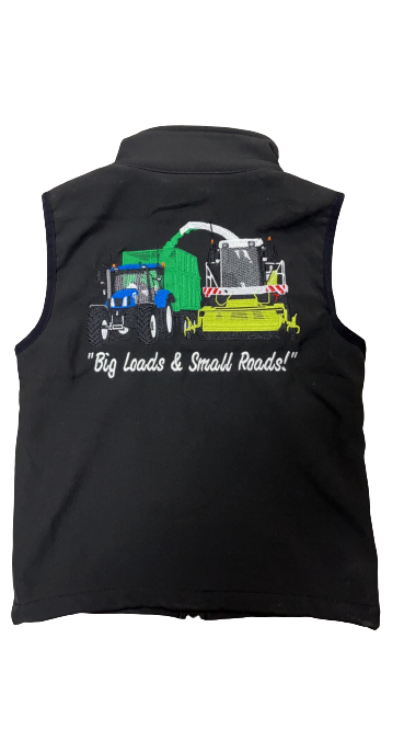 Kids Impact Black Softshell Bodywarmer - Farm - Image 2