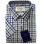 MEN'S CHAMPION SHORT SLEEVE SHIRT - TORQUAY / BLUE