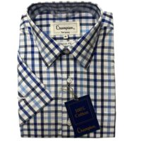 MEN'S CHAMPION SHORT SLEEVE SHIRT - TORQUAY / BLUE