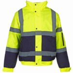 MEN'S HI-VIS BOMBER JACKET - YELLOW