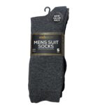 MEN'S 5PK SUIT SOCKS - GREY