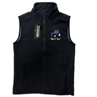 IMPACT SOFTSHELL GILET - BLUE TRACTOR AND TRAILER - BLACK