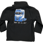 KIDS IMPACT BLACK SOFTSHELL JACKET - LORRY