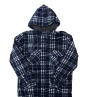 MEN'S FLEECE LINED HOODED SHIRT JACKET