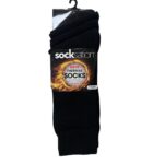 MEN'S 3PK THERMAL SOCKS - BLACK