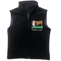 KIDS NEW IMPACT SOFTSHELL GILET - TWO TRACTORS