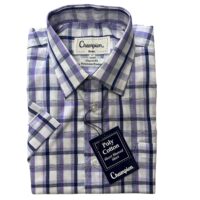 MEN'S CHAMPION SHORT SLEEVE SHIRT - BUDE / NAVY