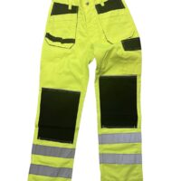 MEN'S HI-VIS WORK TROUSER - YELLOW