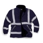 SECURITY REFLECTIVE FLEECE JACKET - NAVY