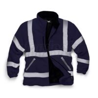 SECURITY REFLECTIVE FLEECE JACKET - NAVY