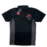 110-90 POLO T-SHIRT - BLACK/GREY