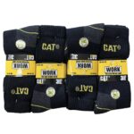 12PK CAT SOCKS - BLACK