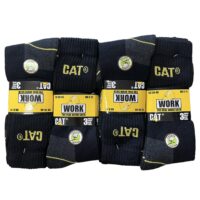 12PK CAT SOCKS - BLACK