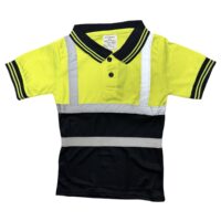 KIDS POLO TWO-TONE SHORT SLEEVE - YELLOW