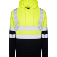 Premium Hi Vis 2 Tone Hoodie - Yellow