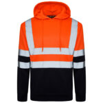 HI-VIS PREMIUM 2 TONE HOODIE - ORANGE